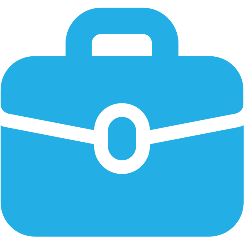  orange briefcase icon 